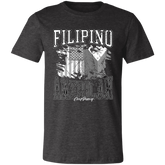 Filipino American Flags Distressed Unisex Jersey T-Shirt